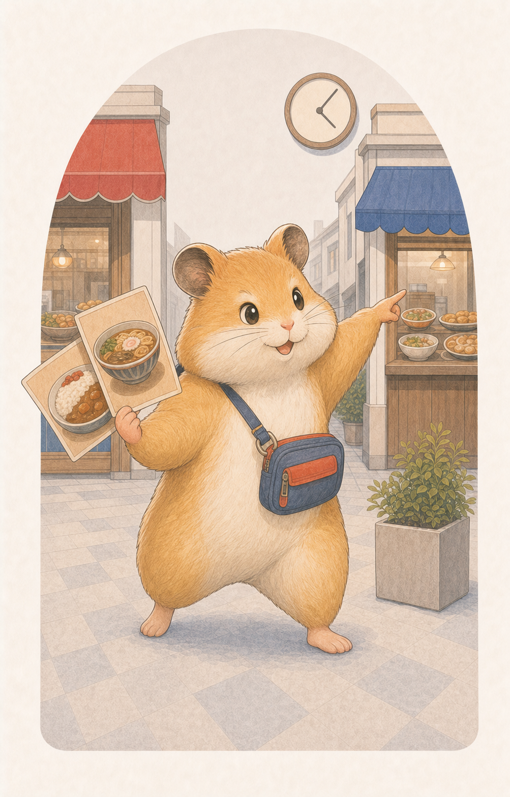 即決ハムスターのキャラクターイラスト